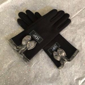 NEW❣️ Black bowtie gloves